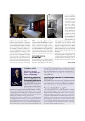 PARUTION INDUSTRIE HOTELIERE INTERVIEW Page 3