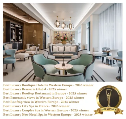 Page de garde site internet avec award copie